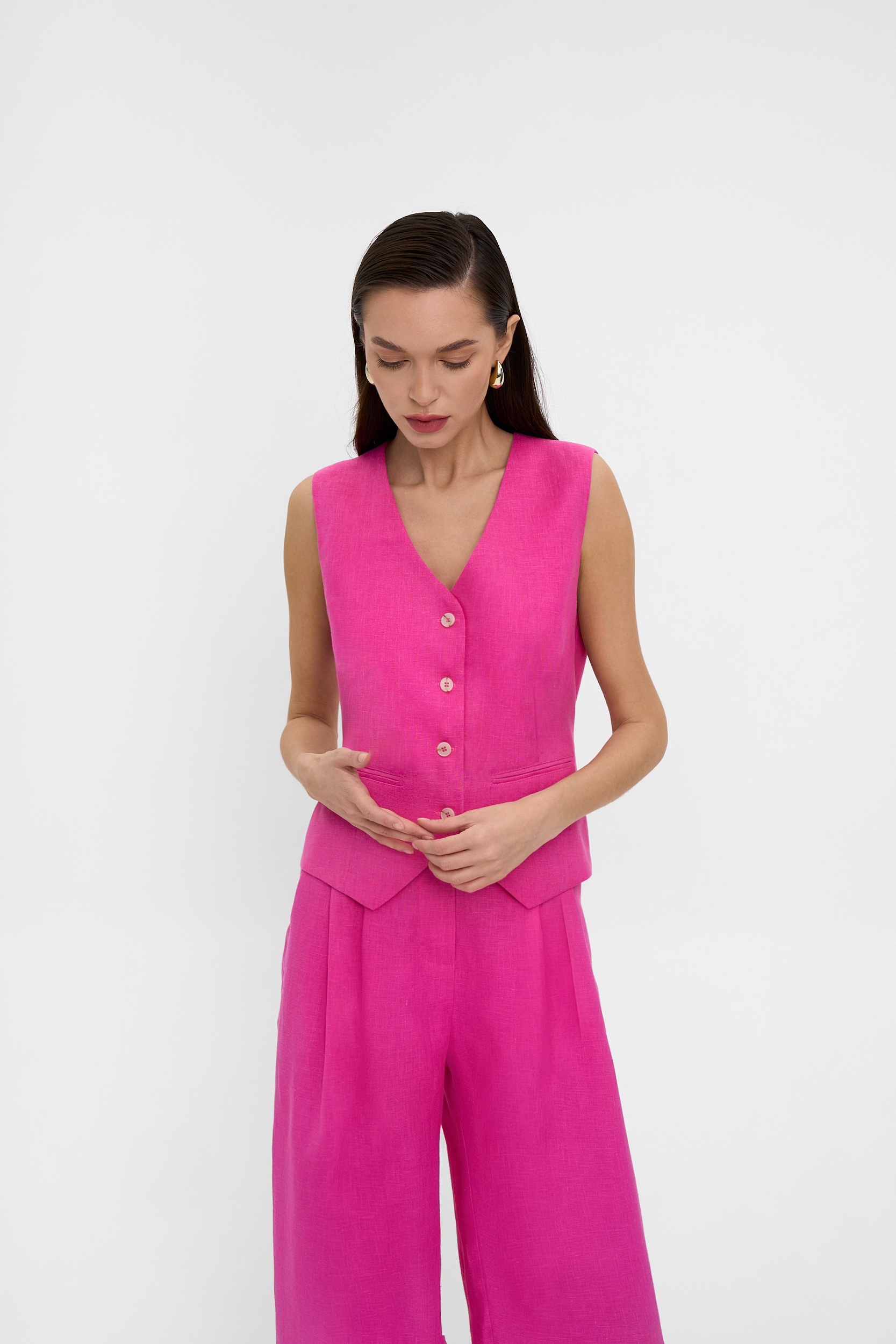 Жилетка изо льна