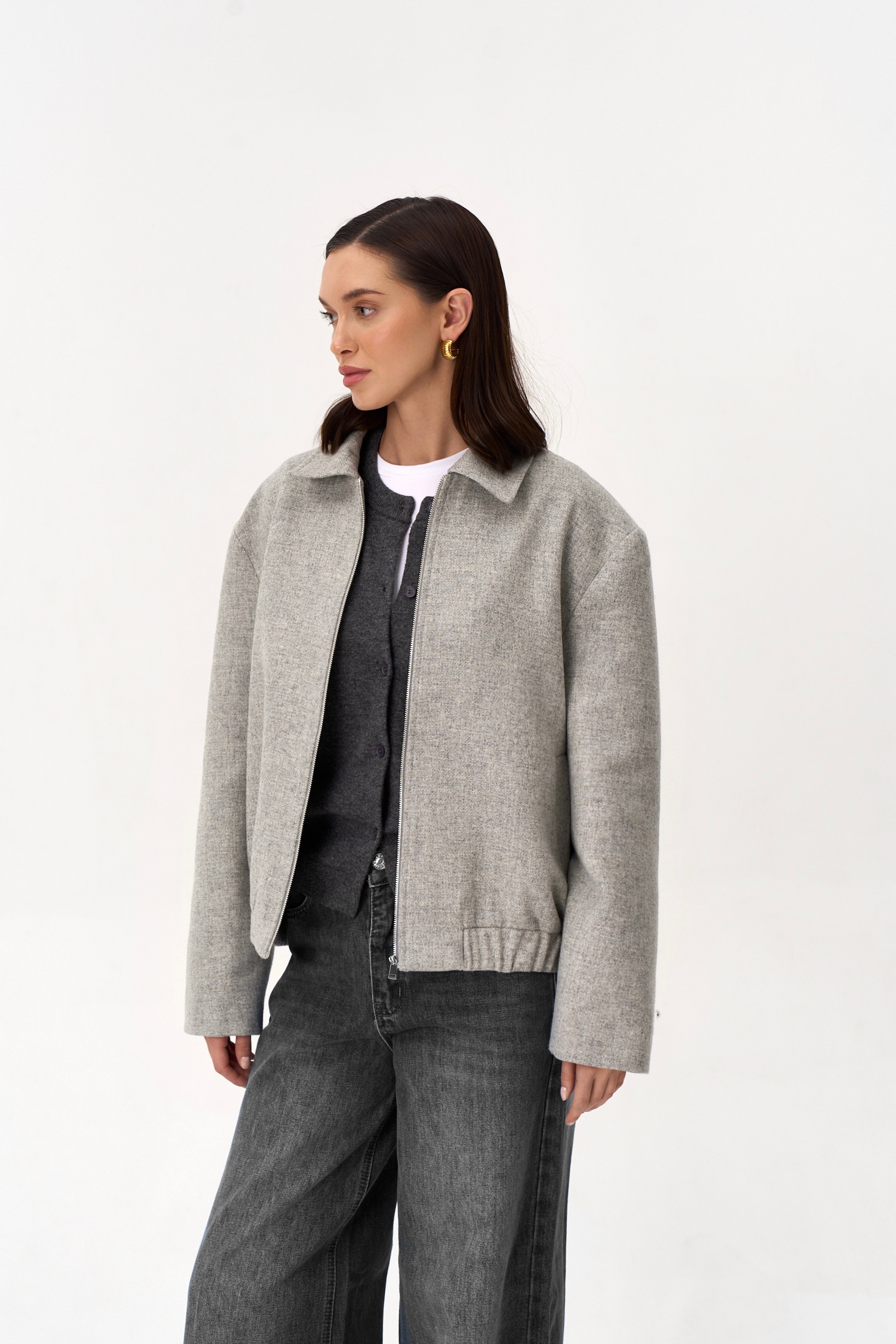 Бомбер из шерсти