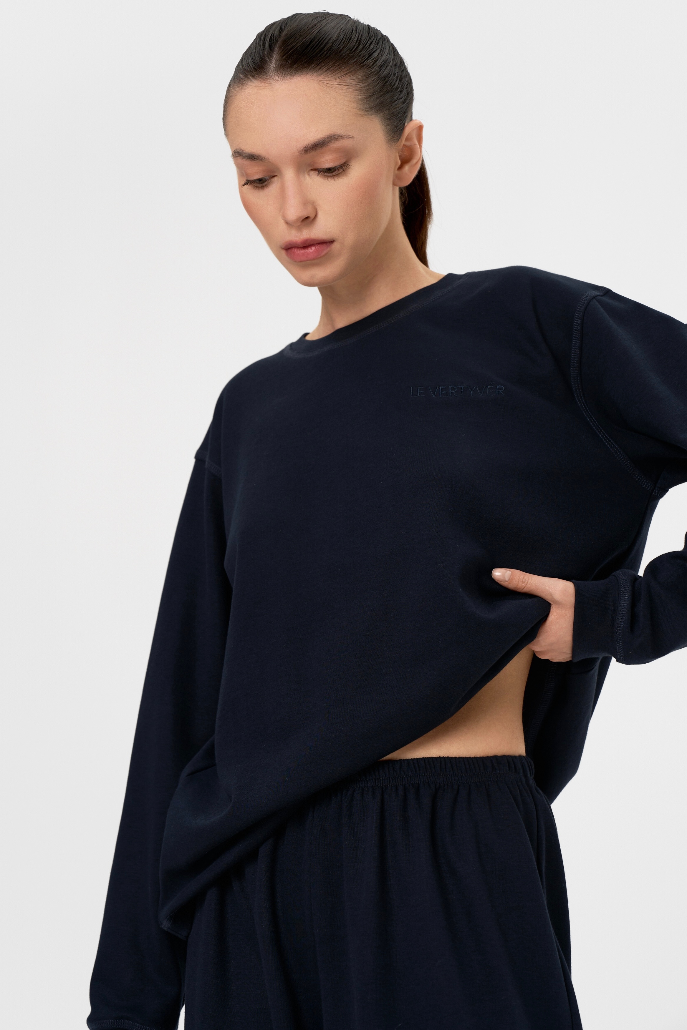 Лонгслив Bleu foncé