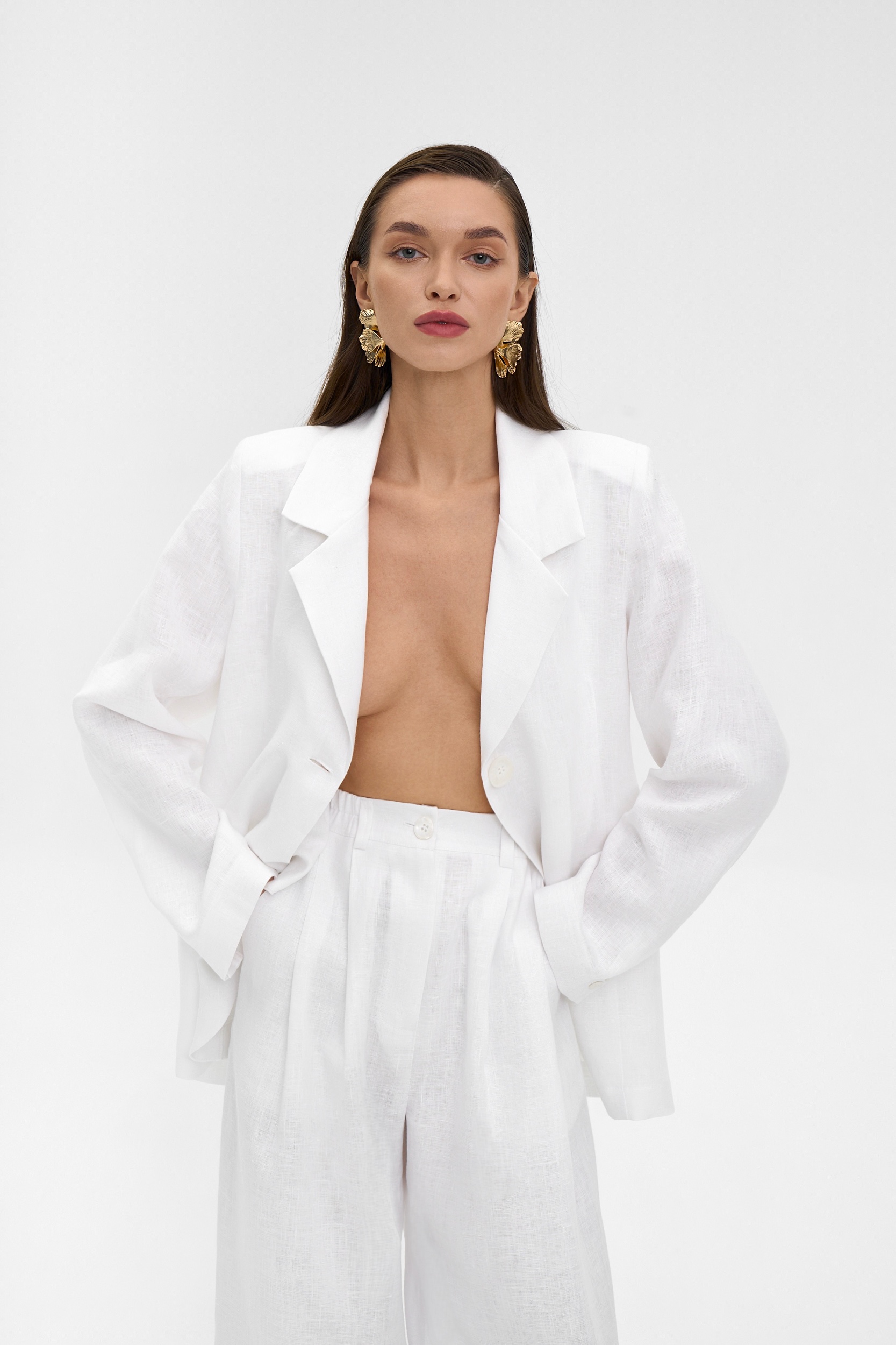 Брюки изо льна