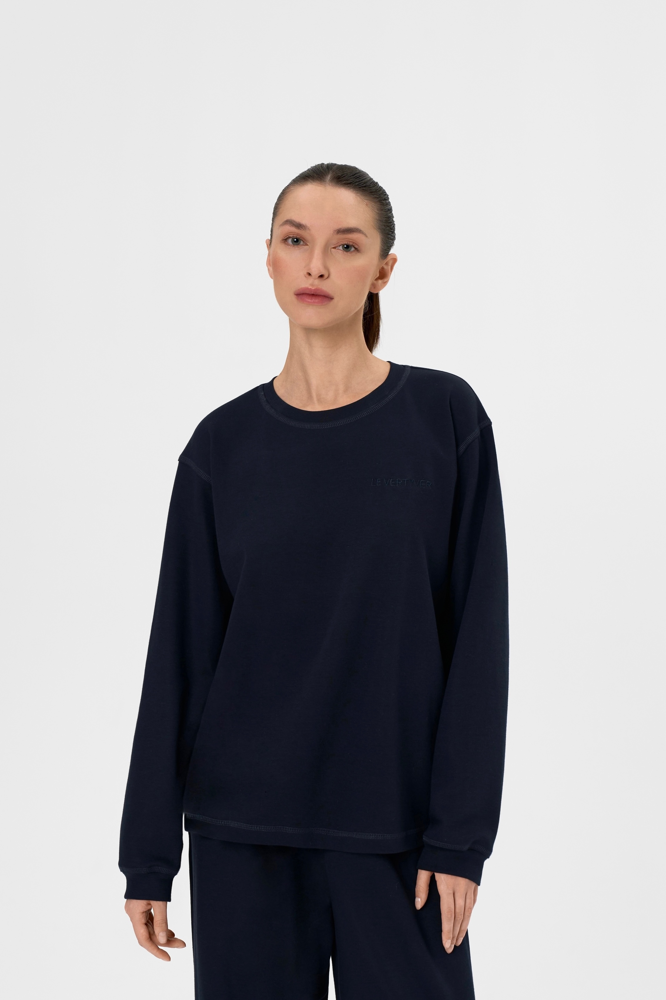 Лонгслив Bleu foncé