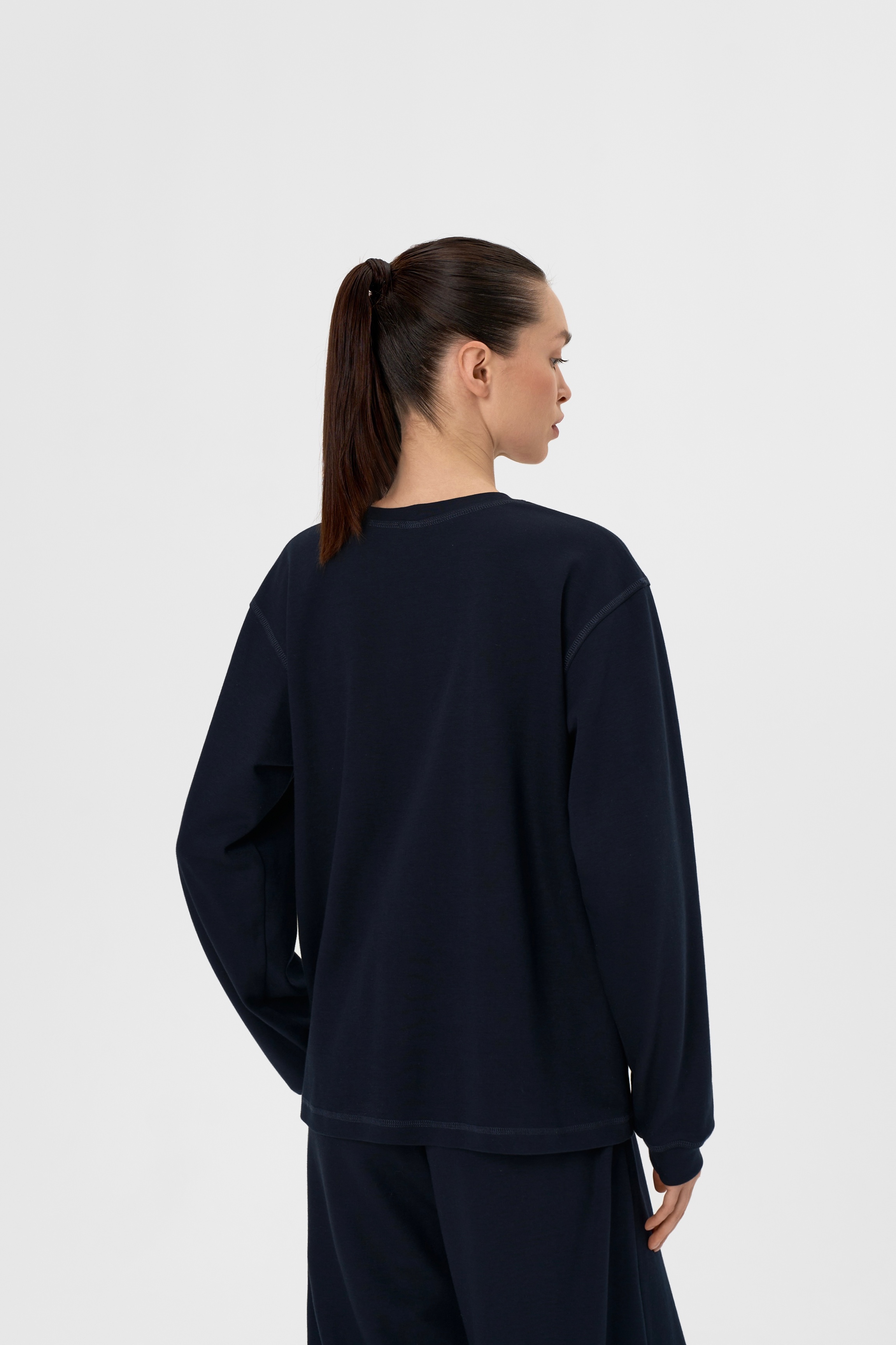 Лонгслив Bleu foncé