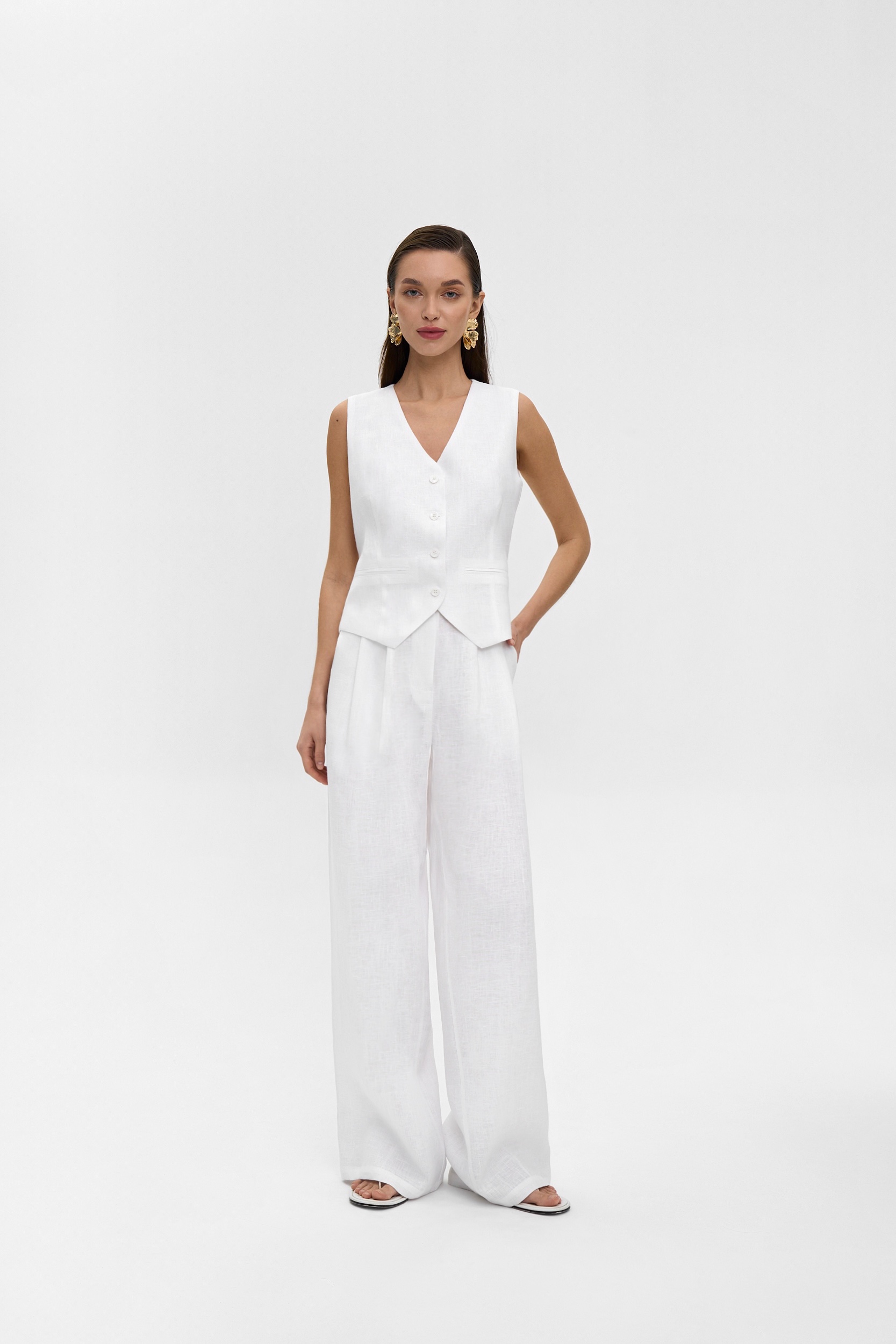 Жилетка изо льна