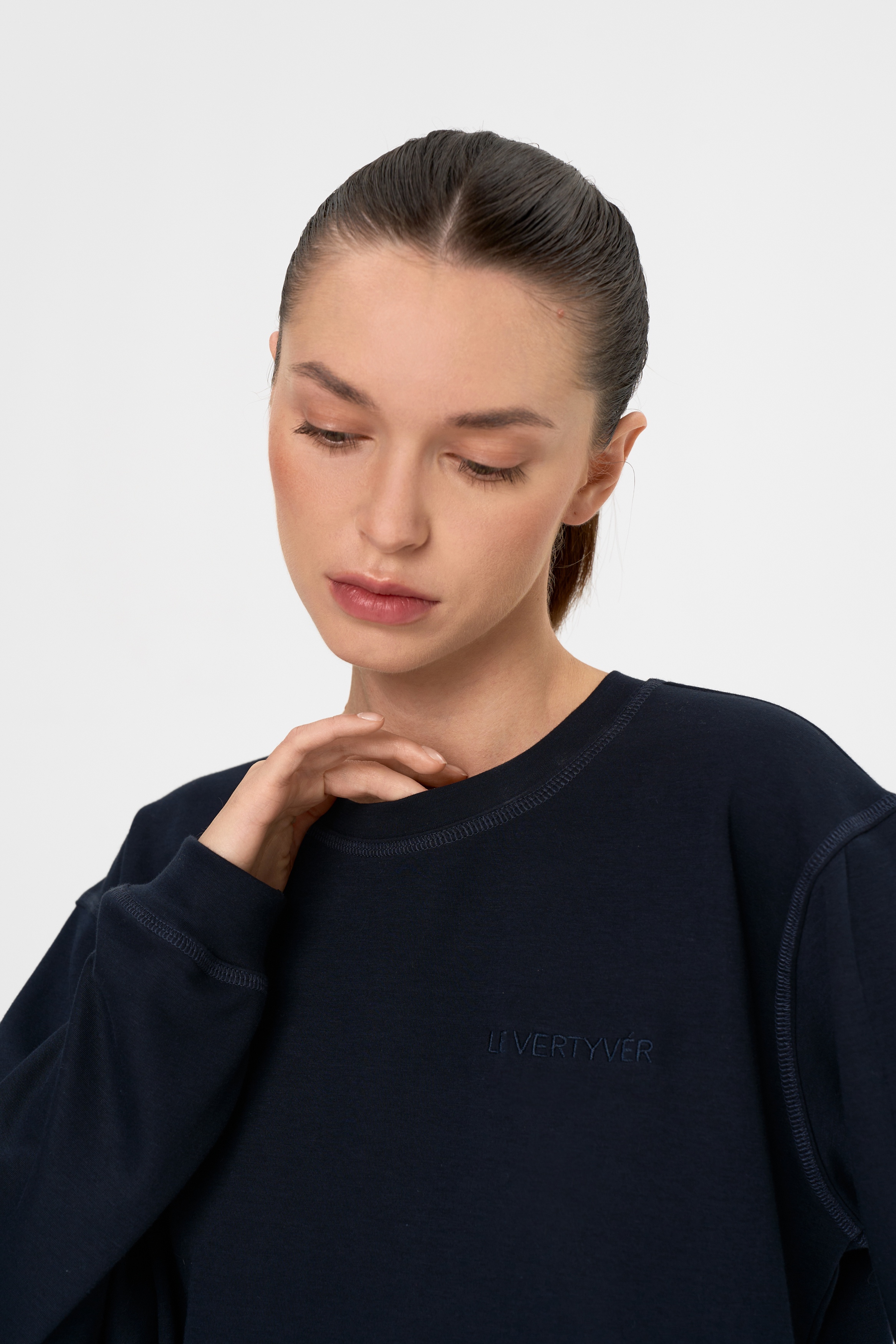 Лонгслив Bleu foncé