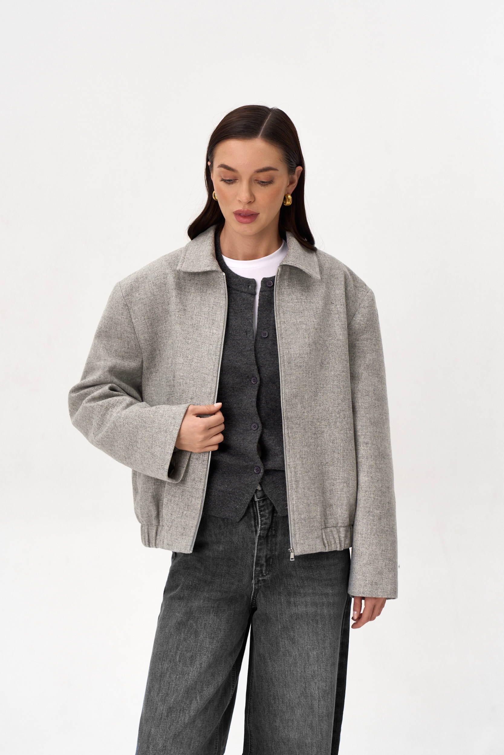 Бомбер из шерсти