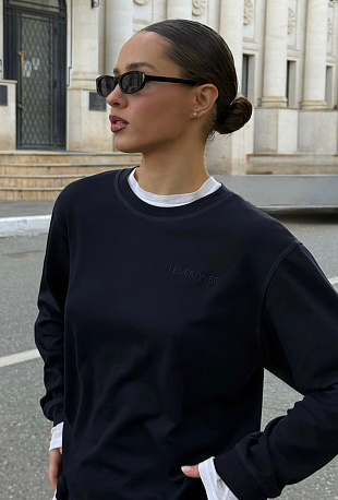 Лонгслив Bleu foncé