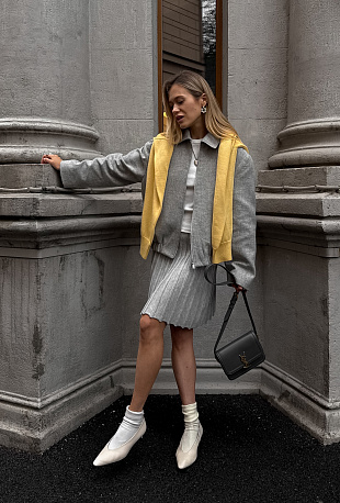 Бомбер из шерсти