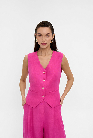 Жилетка изо льна