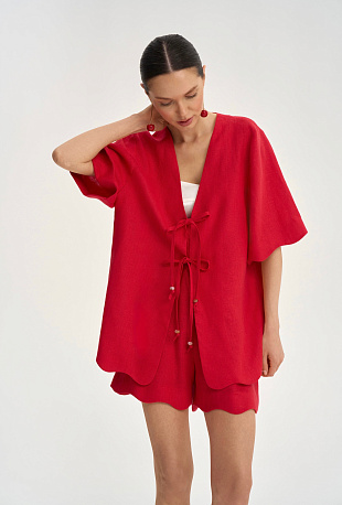 Рубашка Fleur écarlate