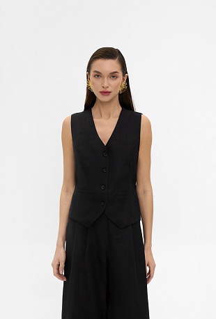 Жилетка изо льна