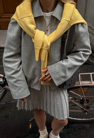 Бомбер из шерсти