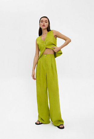 Брюки изо льна